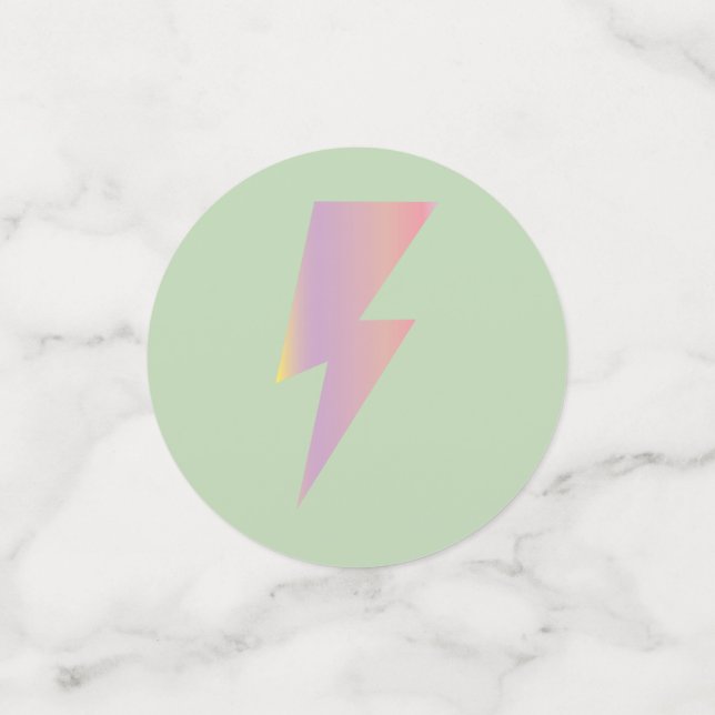 Confetti de tabla de pernos relámpago (Reverso pequeño)