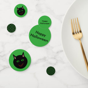 Confetti de tabla de Personalizado de gato negro d