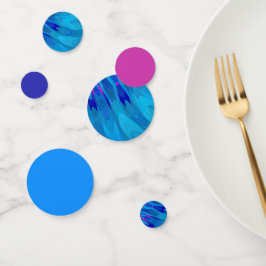 Confetti de tabla de ripple marino