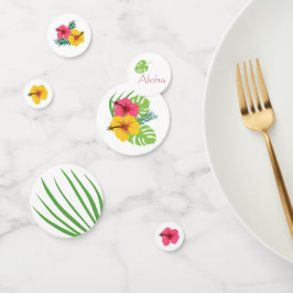 Confetti de tabla tropical