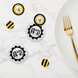 Confetti del partido sobre el tema de la herramien