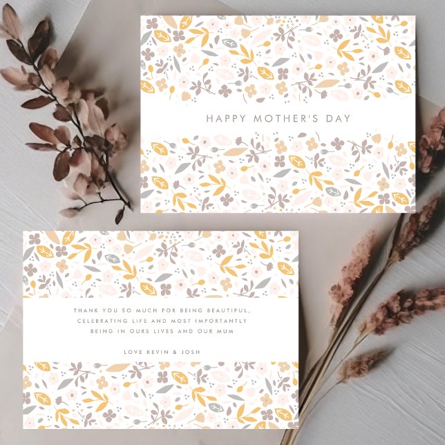Confetti floral editable | Tarjeta feliz del día d (Subido por el creador)