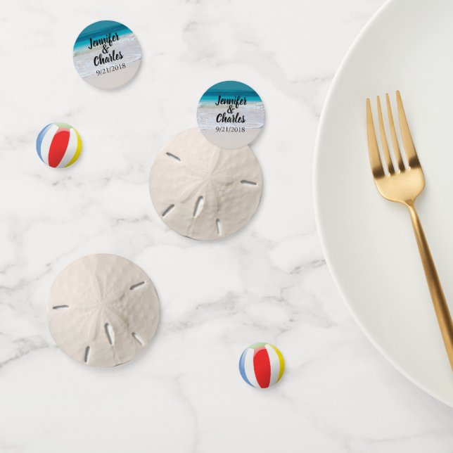 Confetti personalizado con tema de playa (Grupo)