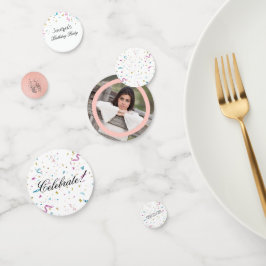 Confetti rosa y Purpurina de Aqua