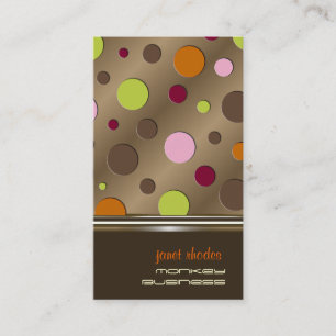 Conffettis en tarjetas de empresa de cobre