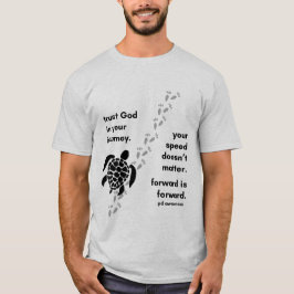 Confía en Dios en tus hombres de camisetas de viaj