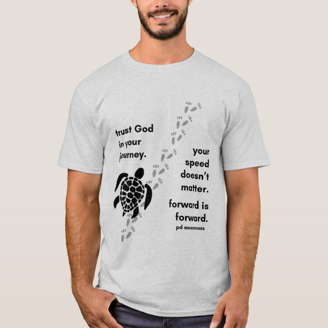 Confía en Dios en tus hombres de camisetas de viaj (Anverso)