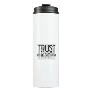 "Confía En El Viaje" Botella De Agua De Acero Inox