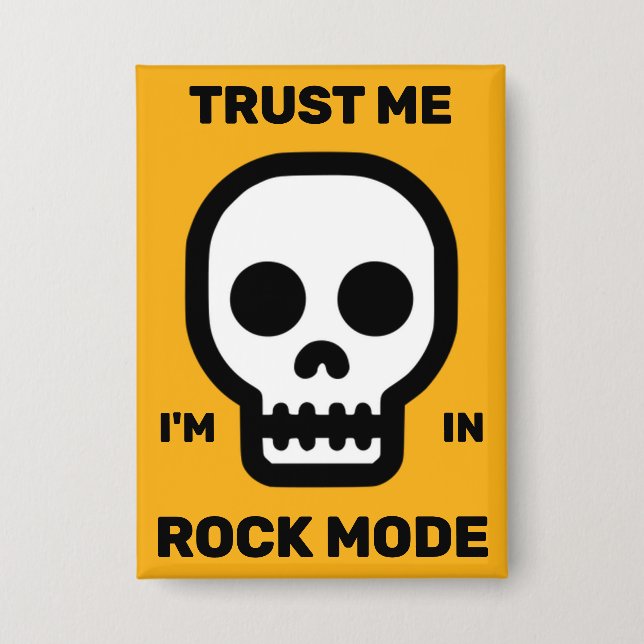 Confía en Mí - Estoy en Modo Rock™ Botón (Anverso)