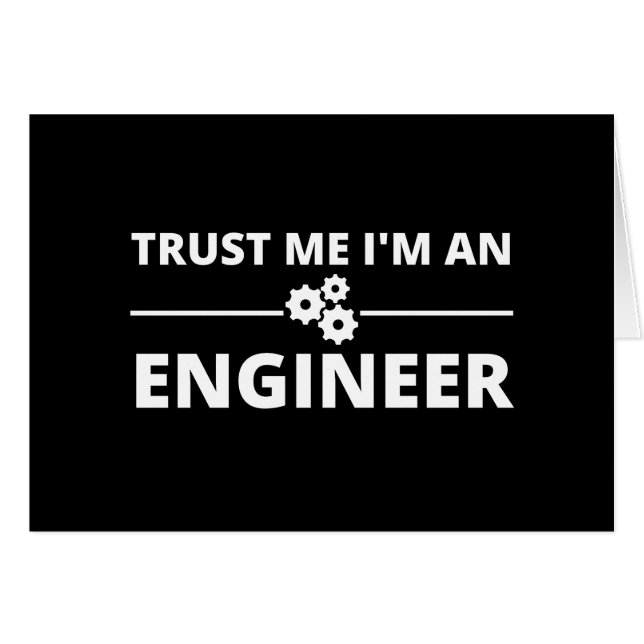 Confía en mí, soy ingeniero (Anverso (Horizontal))