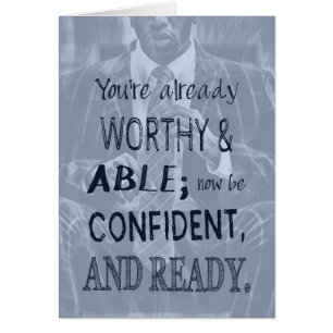 Confianza del hombre negro