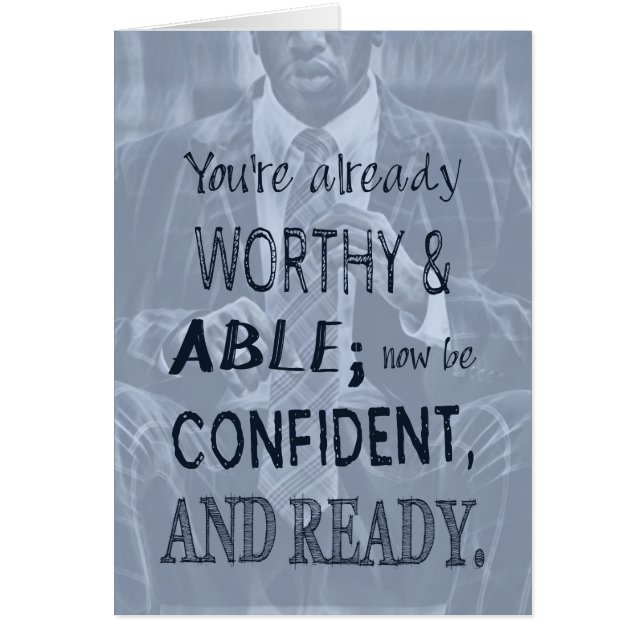 Confianza del hombre negro (Frente)