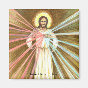 Confianza divina de Misericordia-Jesús I en imán
