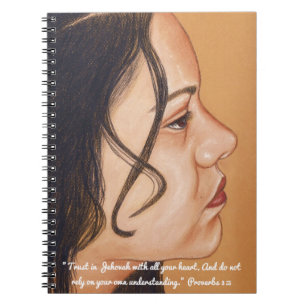 Confianza en cuaderno de la escritura de Jehová