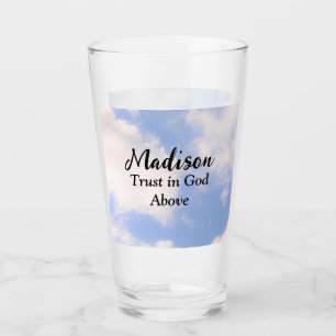 Confianza en Dios Nombre personalizado cielo azul 