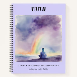 Confianza en el cuaderno de vacaciones de viaje