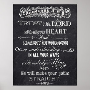 Confianza En El Poster De Arte Digital Lord Chalkb
