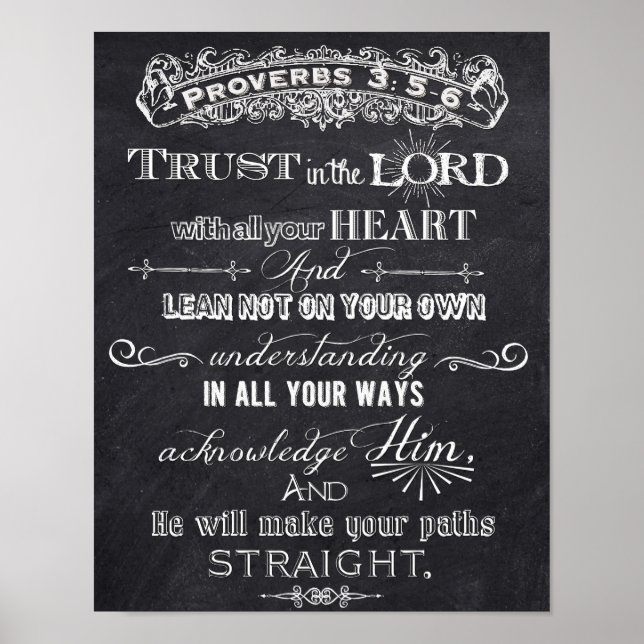 Confianza En El Poster De Arte Digital Lord Chalkb (Frente)