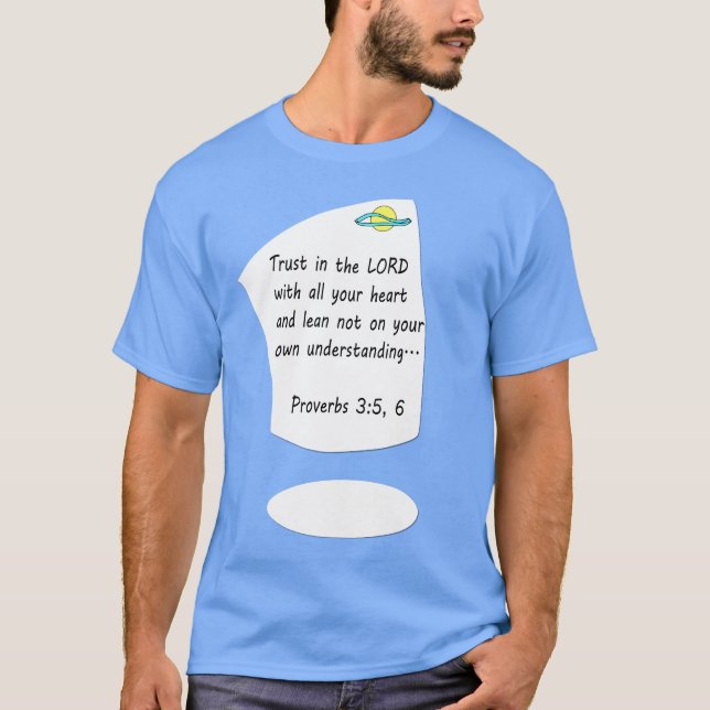 Confianza en el SEÑOR - Camiseta con letras negras (Anverso)