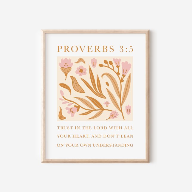 Confianza en el Señor Proverbios 3:5 Arte Cristian (Subido por el creador)