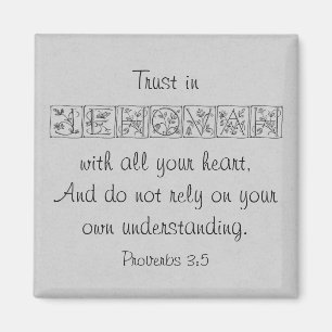 Confianza en Jehová... imán de las escrituras~plat