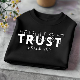 Confianza en las camisetas cristianas para hombres