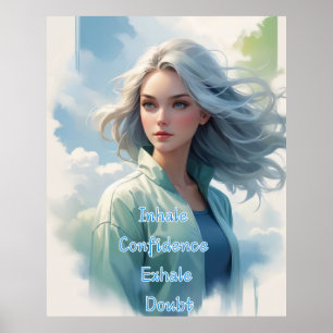 Confianza inhalatoria, arte de pared de duda exhal