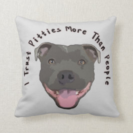 Confianza Pitties - almohada de Pitbull