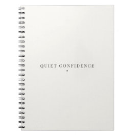 Confianza Silenciosa Cuaderno Minimalista Tranquil