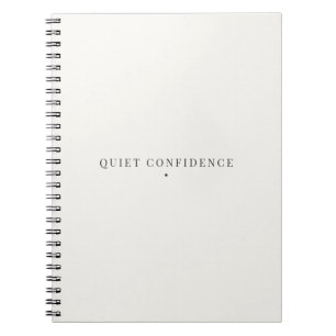 Confianza Silenciosa Cuaderno Minimalista Tranquil