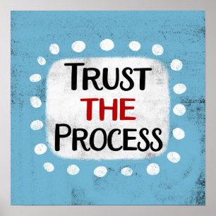 Confiar en el Poster de procesos de arte de pared