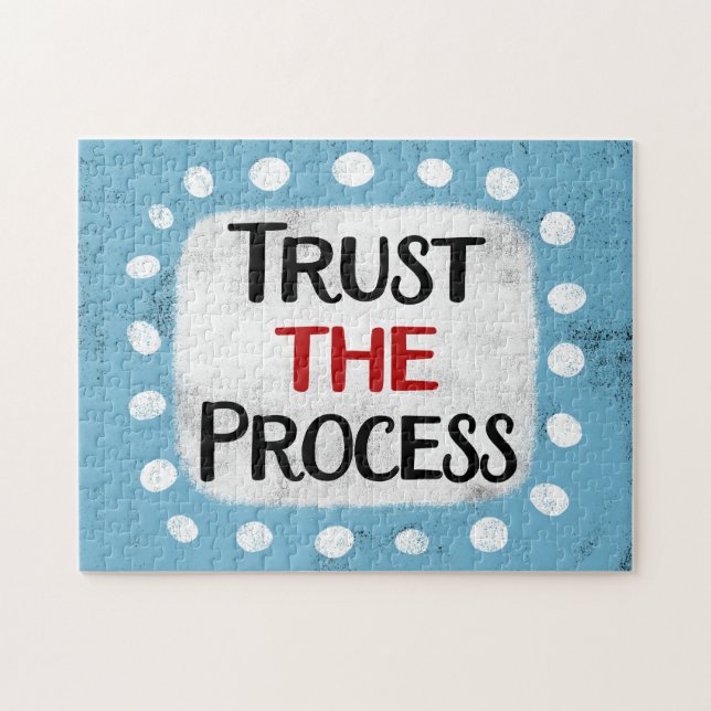Confiar en el proceso rompecabezas (Horizontal)
