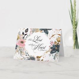 Confiar en la tarjeta de felicitación del Señor