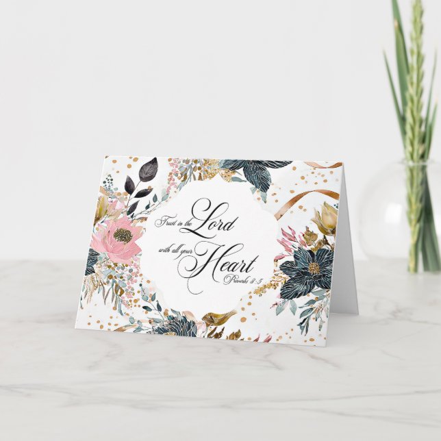 Confiar en la tarjeta de felicitación del Señor (Anverso)