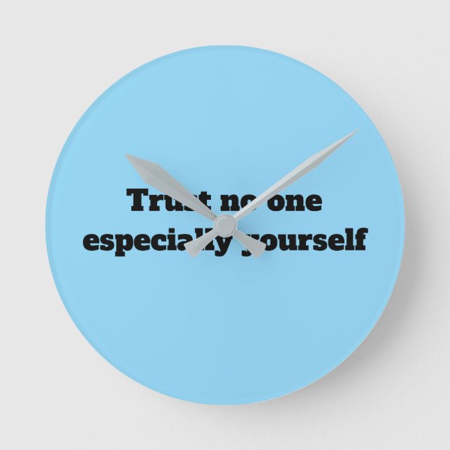 Confiar en que no haya un reloj (Anverso)