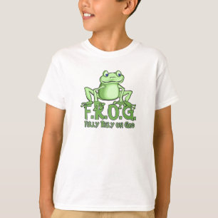 Confíe completamente en camisetas de la rana de