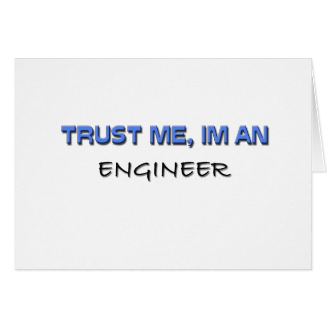Confíe en que yo es ingeniero (Anverso (Horizontal))