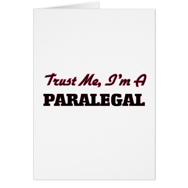 Confíe en que yo es Paralegal (Frente)