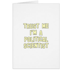 Confíe en que yo es politólogo