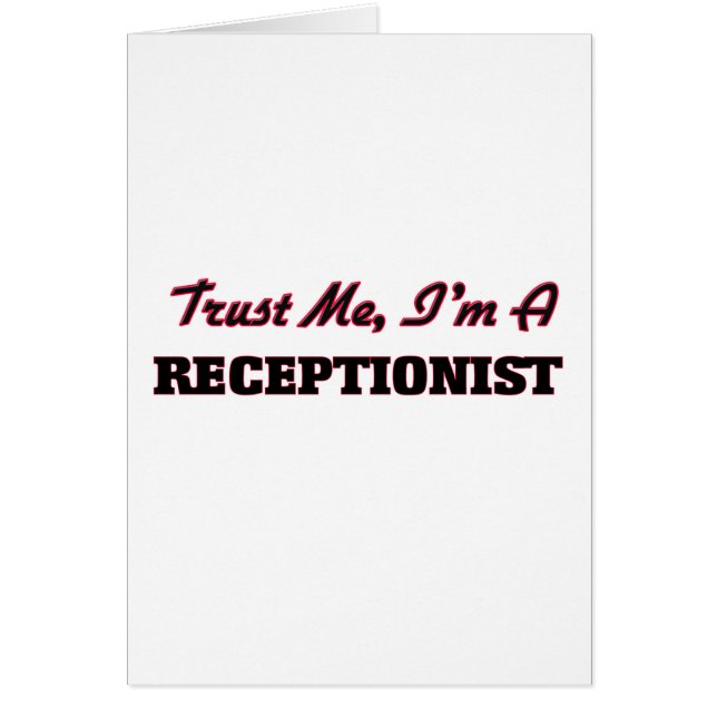 Confíe en que yo es recepcionista (Frente)