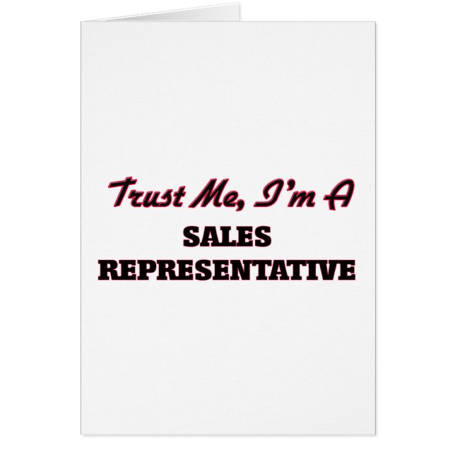 Confíe en que yo es un representante de ventas (Frente)