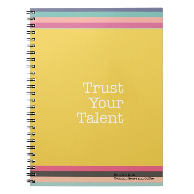 Confíe en su cuaderno del talento (Frente)