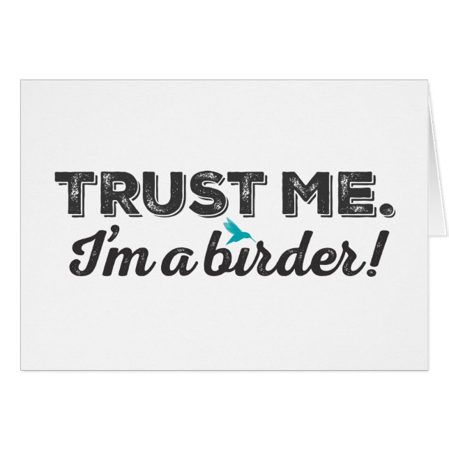 Confíeme en. ¡Soy un Birder! (Anverso (Horizontal))