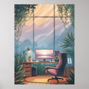 Configuración de juego acogedora y relajante Arte 