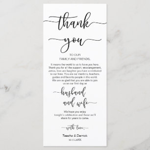 Configuración de la cena Gracias, Tarjetas de Coma