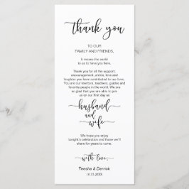 Configuración de la cena Gracias, Tarjetas de fuen