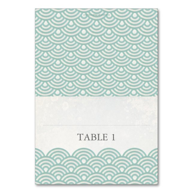 Configuración de la tarjeta de lugar plegable Seig (Anverso)