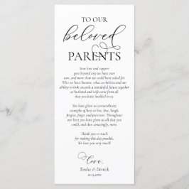 Configuración del lugar de la cena Gracias Tarjeta