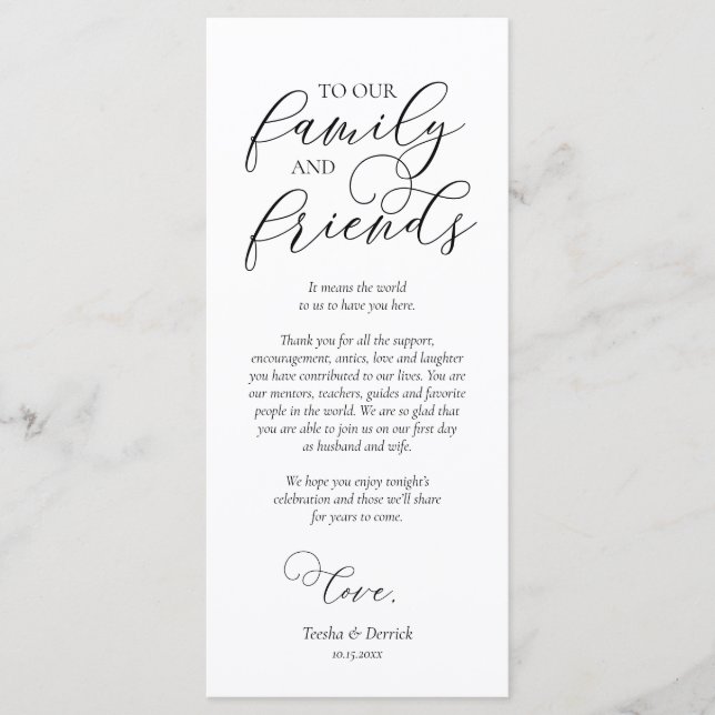 Configuración del lugar de la cena Gracias Tarjeta (Anverso)