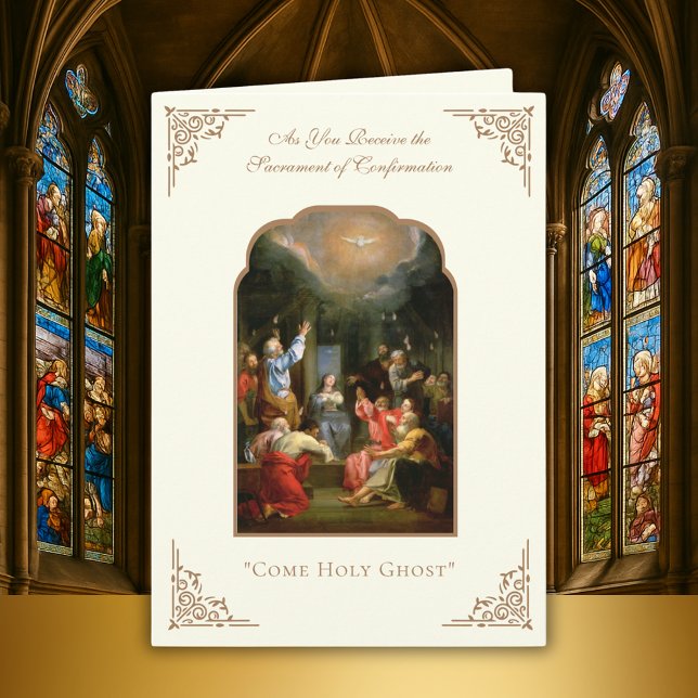 Confirmación católica Tarjeta de la Virgen Santa F (Subido por el creador)
